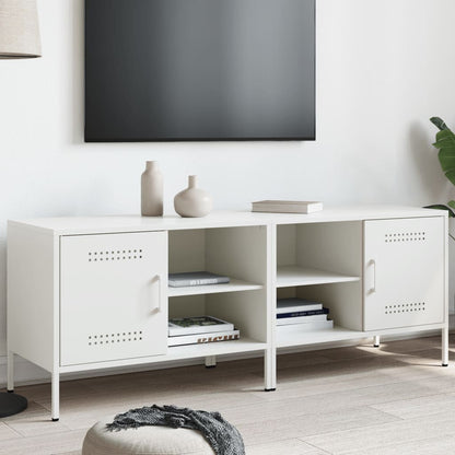 TV Skabe 2 stk Hvid 68x39x50,5 cm Stål