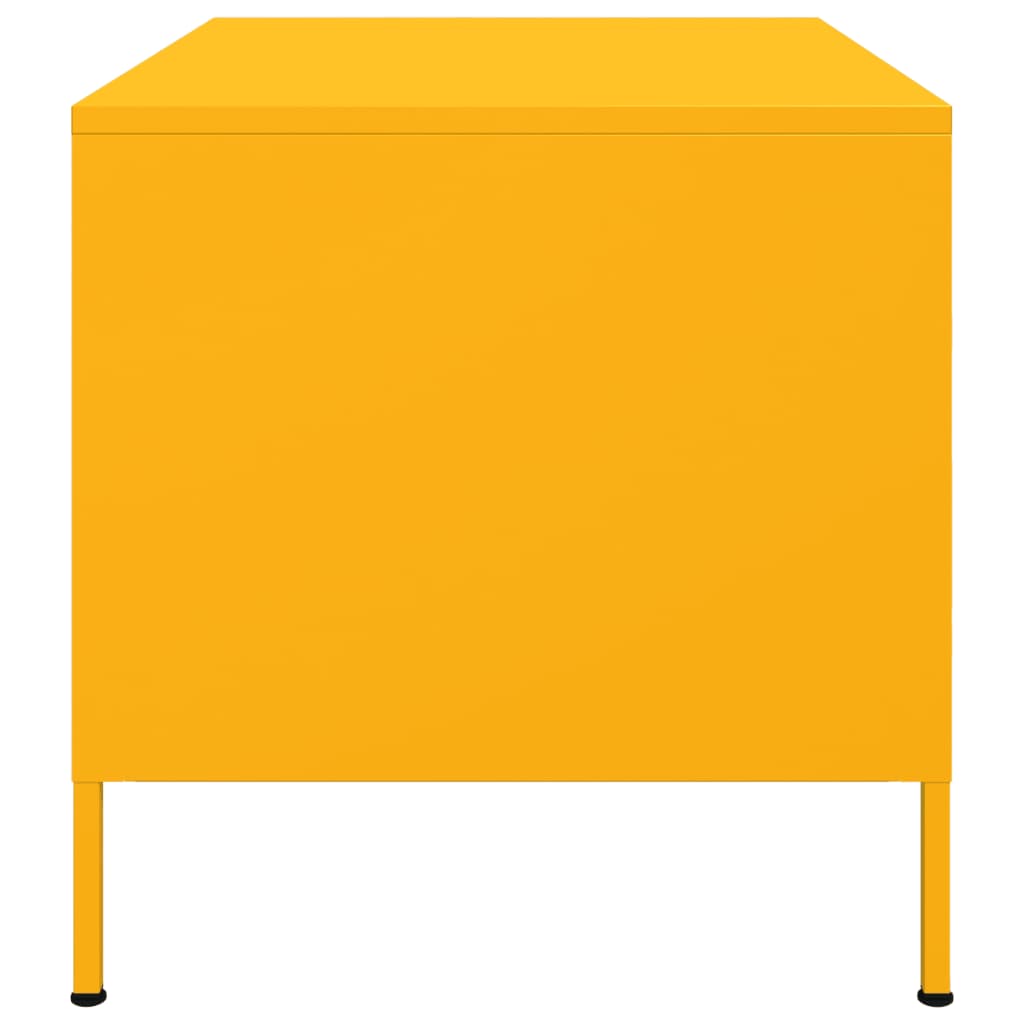 Couchtisch Senfgelb 68x50x50,5 cm Stahl
