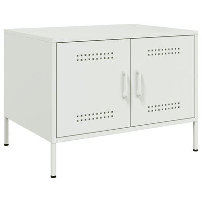 Sofabord Hvid 68x50x50,5 cm Stål