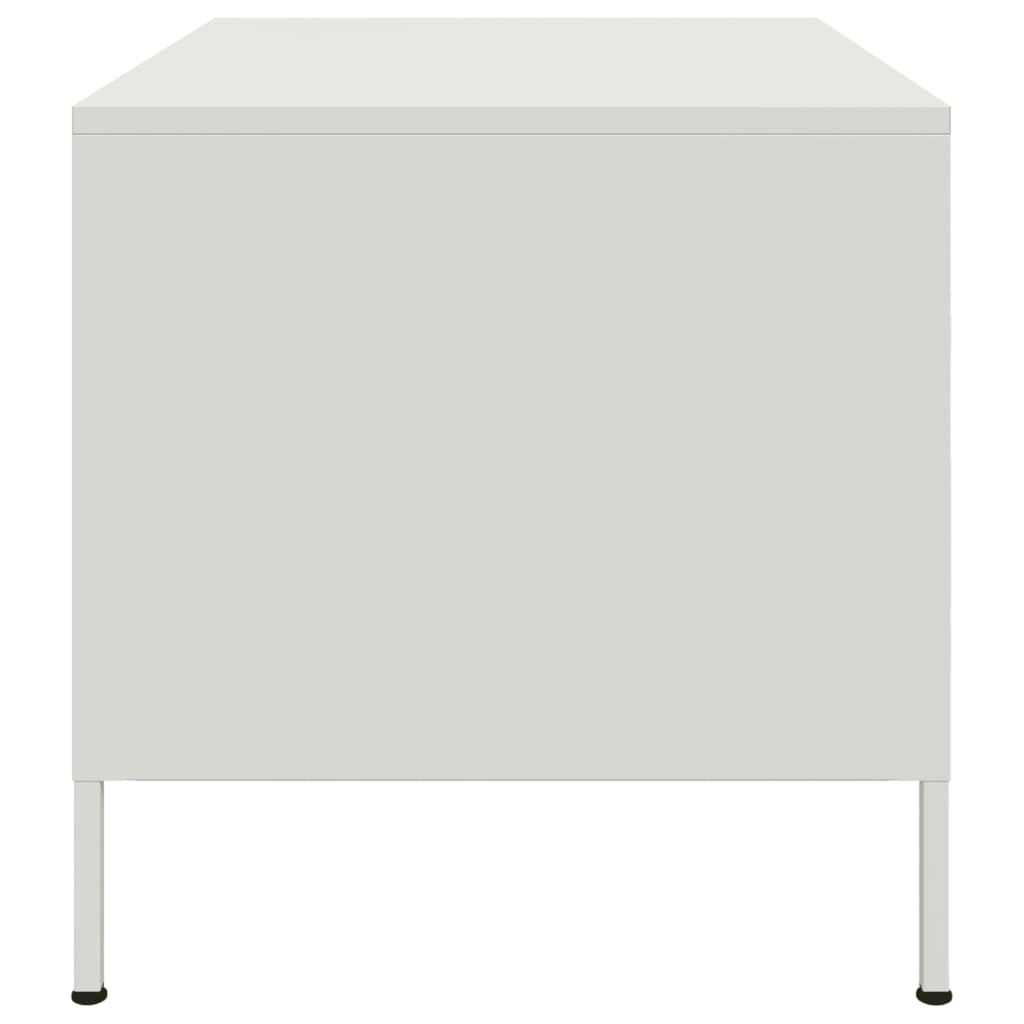 Sofabord Hvid 68x50x50,5 cm Stål