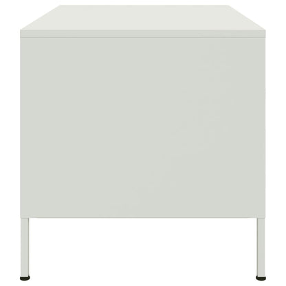 Sofabord Hvid 68x50x50,5 cm Stål