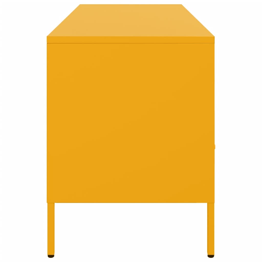 TV-skab Sennep Gul 100,5x39x50,5 cm Stål