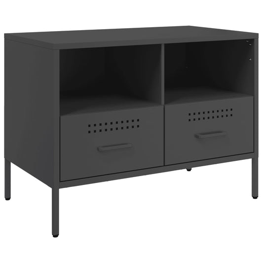 TV-skab Sort 68x39x50,5 cm Stål