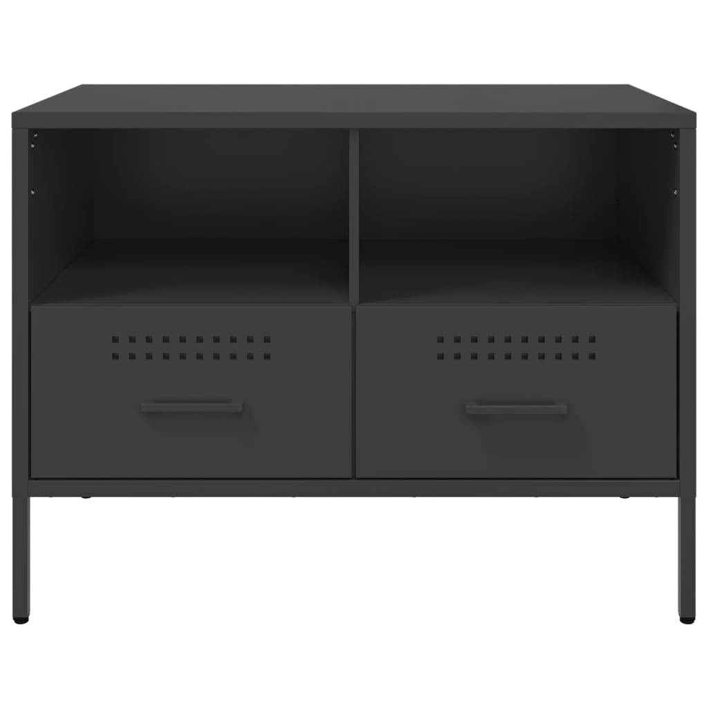 TV-skab Sort 68x39x50,5 cm Stål