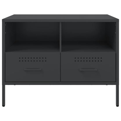 TV-skab Sort 68x39x50,5 cm Stål