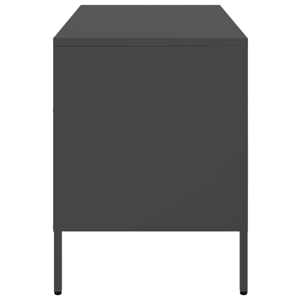TV-skab Sort 68x39x50,5 cm Stål