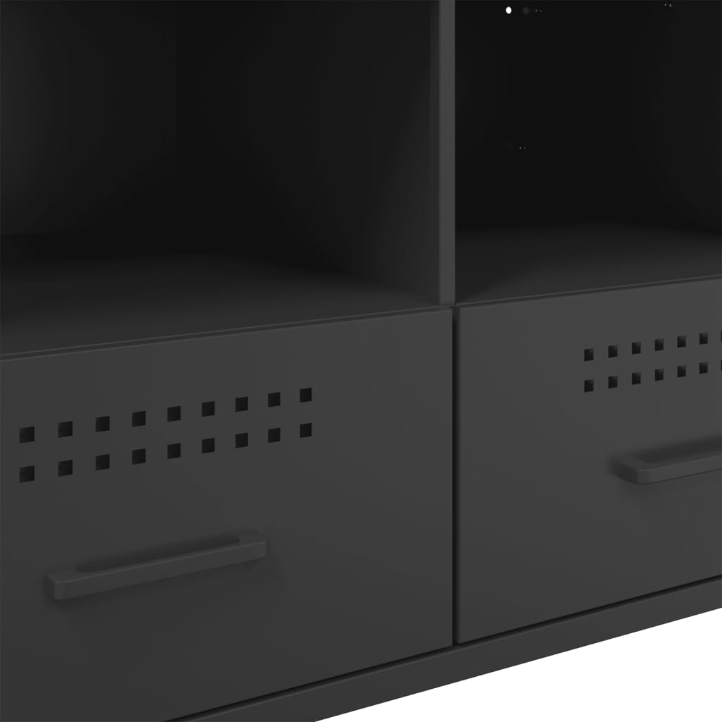 TV-skab Sort 68x39x50,5 cm Stål