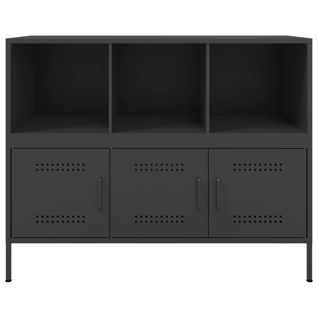 Sideboard Schwarz 100,5x39x79 cm Stahl