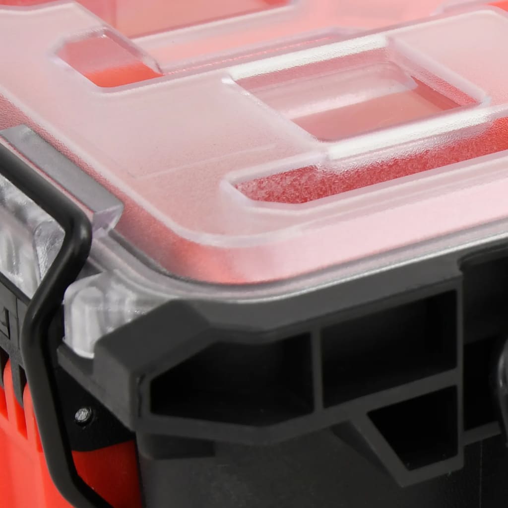 Koffer für Flugreise Tragbar Schwarz 55,5x34,5x13,5 cm PP