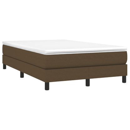 Boxspringbett mit Matratze Dunkelbraun 120x190 cm Stoff
