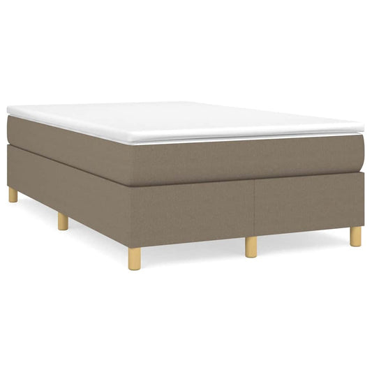 Boxspringbett mit Matratze Taupe 120x190 cm Stoff