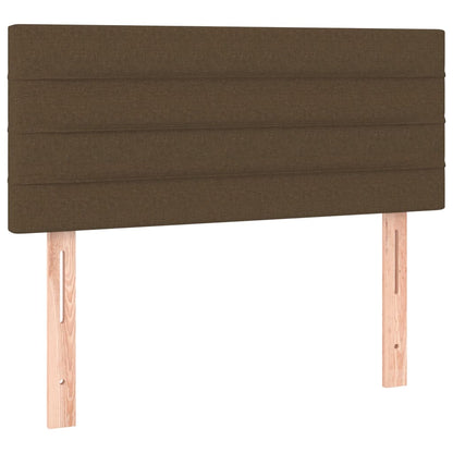 Boxspringbett mit Matratze Dunkelbraun 120x190 cm Stoff