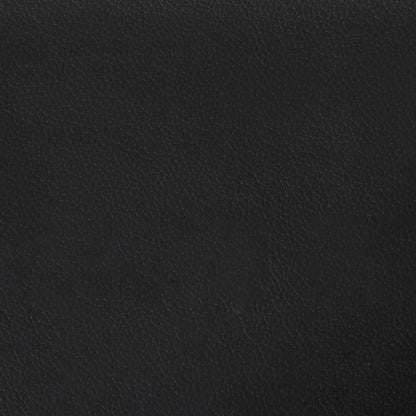 Boxspringbett mit Matratze & LED Schwarz 120x190 cm Kunstleder