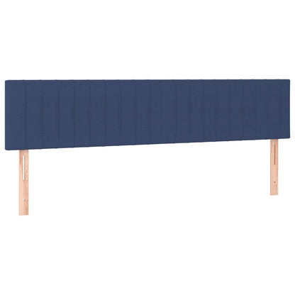 Boxspringbett mit Matratze & LED Blau 120x190 cm Stoff