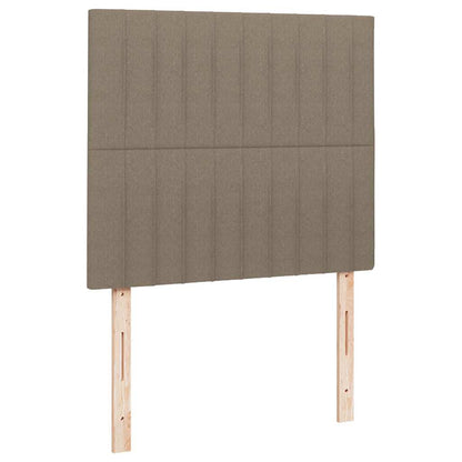 Boxspringbett mit Matratze & LED Taupe 120x190 cm Stoff