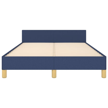 Bettgestell ohne Matratze Blau 120x190 cm Stoff