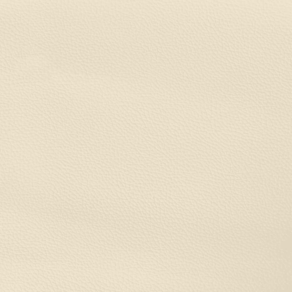 Bettgestell ohne Matratze Creme 120x190 cm Kunstleder