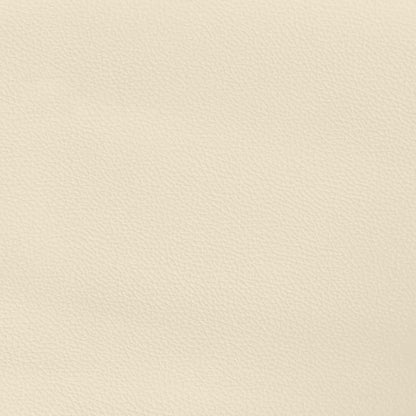 Bettgestell ohne Matratze Creme 120x190 cm Kunstleder