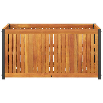 Pflanzkübel 85x45x44 cm Massivholz Akazie und Stahl