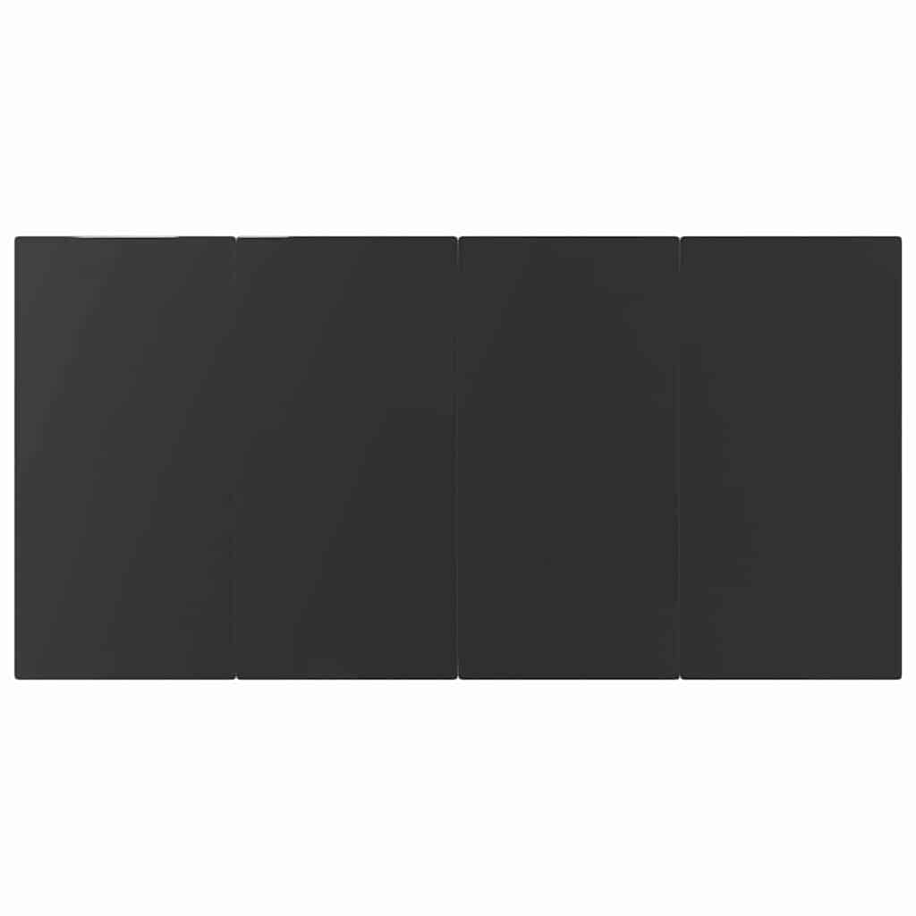 Garten Essgruppe mit Kissen 5 pcs Schwarz Poly-Rattan