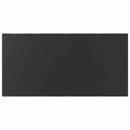 Garten Essgruppe mit Kissen 7 pcs Schwarz Poly-Rattan