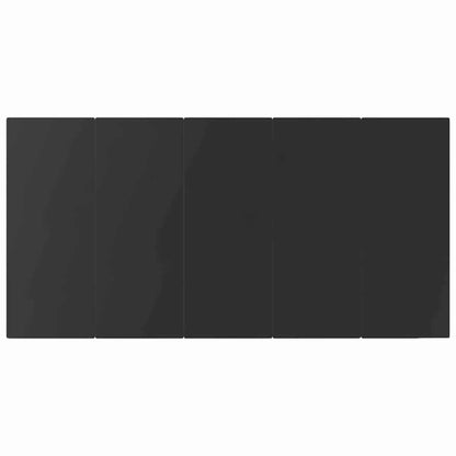 Garten Essgruppe mit Kissen 9 pcs Schwarz Poly-Rattan