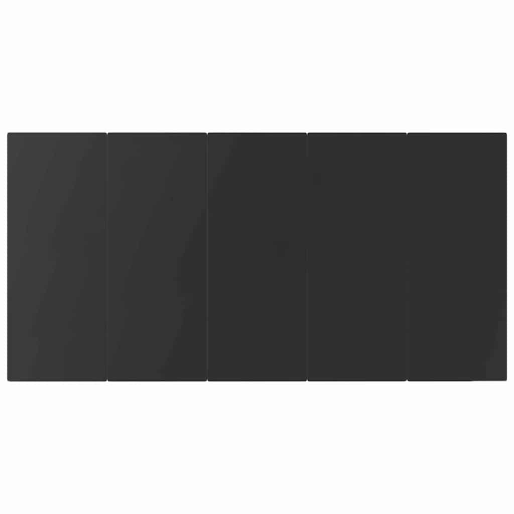 Garten Essgruppe mit Kissen 7 pcs Schwarz Poly-Rattan