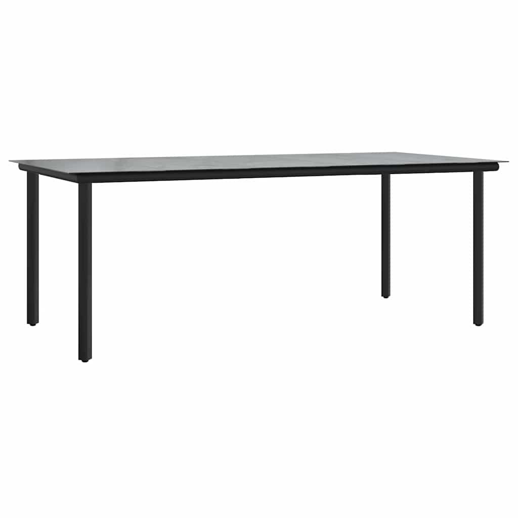 Garten Essgruppe mit Kissen 9 pcs Grau Poly-Rattan