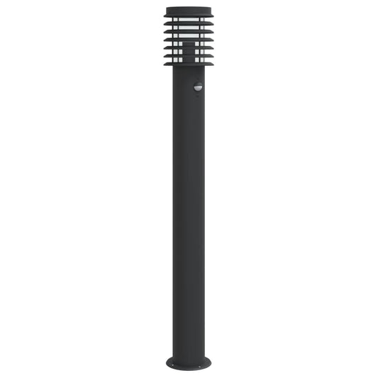 Wegeleuchte mit Bewegungsmelder Schwarz 110 cm Edelstahl