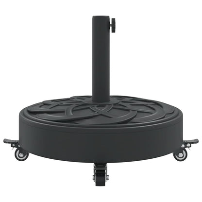 Sonnenschirmständer mit Rollen für Ø38/48 mm Mast 27 kg Rund