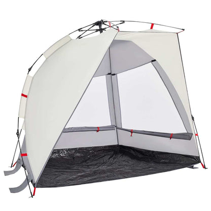 Strandzelt 2 Personen Grau Quick Release Wasserdicht