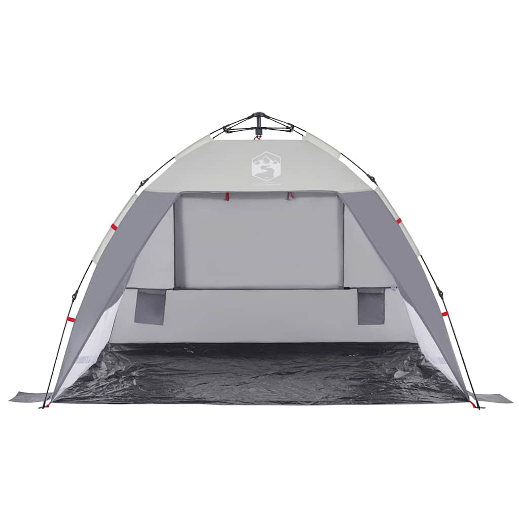 Strandzelt 2 Personen Grau Quick Release Wasserdicht