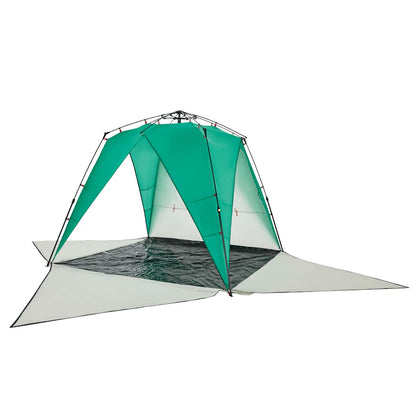 Strandzelt 4 Personen Seegrün Quick Release Wasserdicht