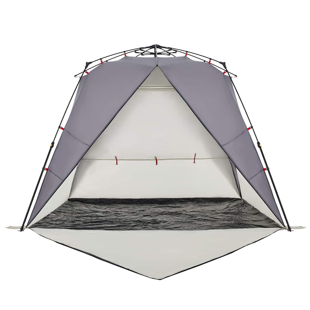 Strandzelt 4 Personen Grau Quick Release Wasserdicht
