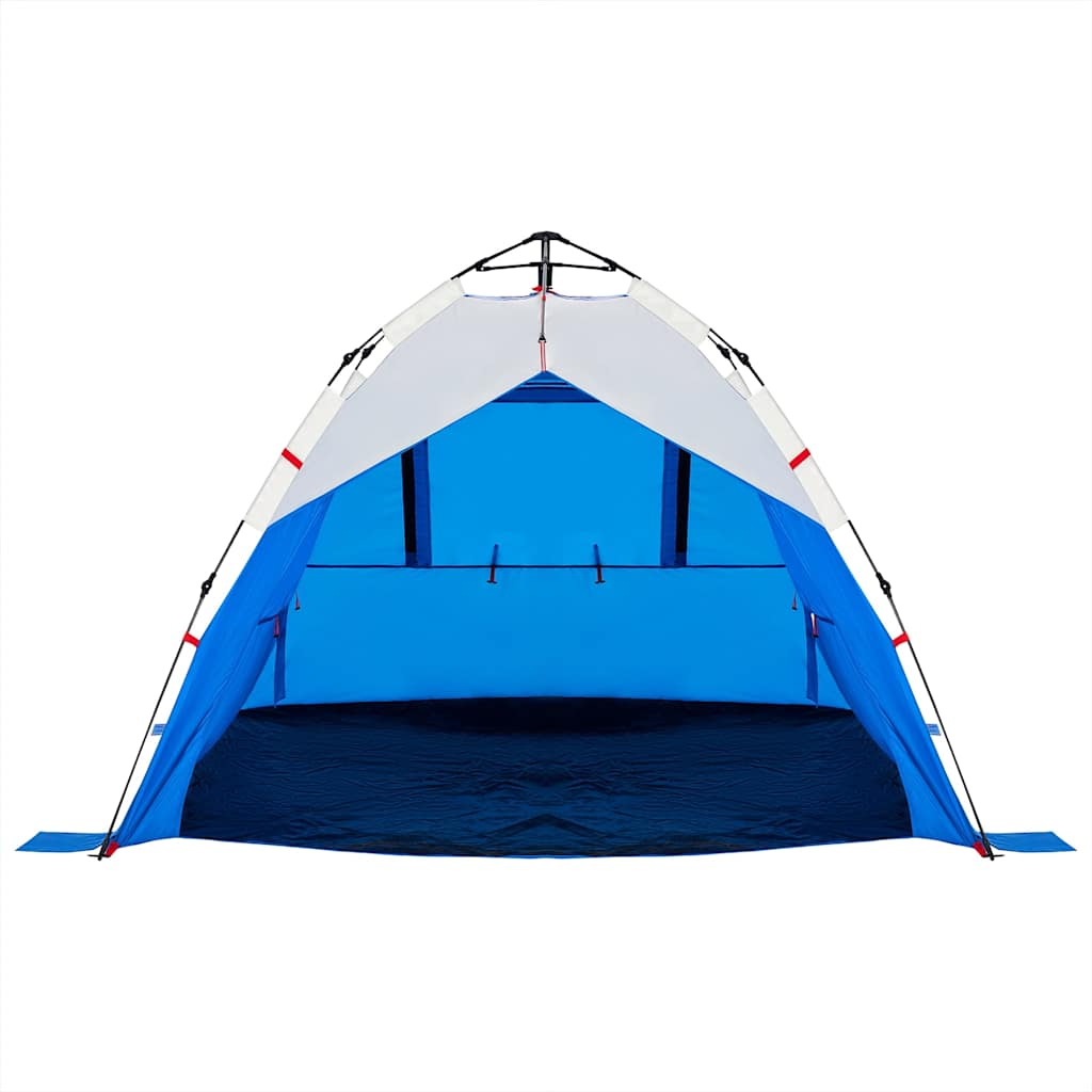 Strandzelt 3 Personen Azurblau Quick Release Wasserdicht