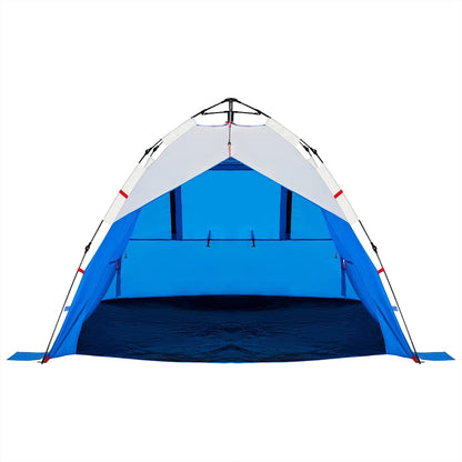 Strandzelt 3 Personen Azurblau Quick Release Wasserdicht