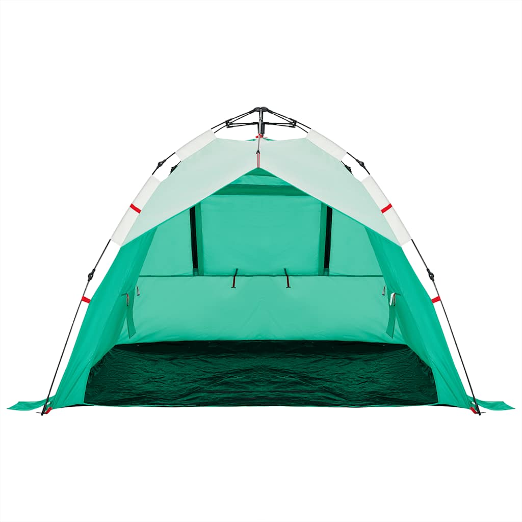 Strandzelt 3 Personen Seegrün Quick Release Wasserdicht