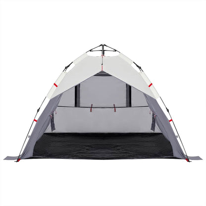 Strandzelt 3 Personen Grau Quick Release Wasserdicht