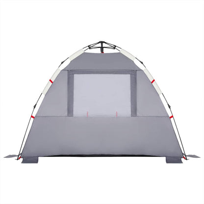 Strandzelt 3 Personen Grau Quick Release Wasserdicht