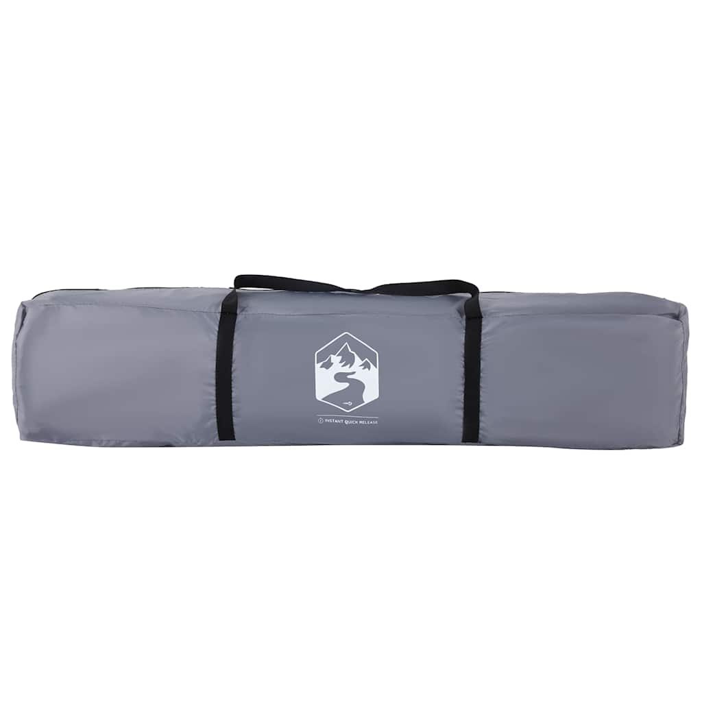 Campingzelt 4 Personen Grau und Orange Quick Release