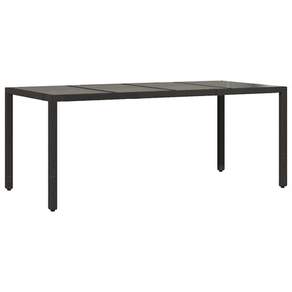9-tlg. Garten-Bistro-Set mit Kissen Schwarz Poly Rattan
