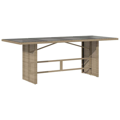 9-tlg. Garten-Bistro-Set mit Kissen Braun Poly Rattan