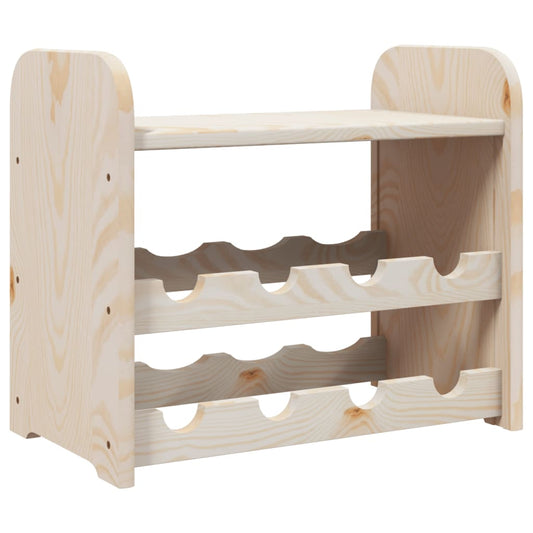 Weinregal mit Oberplatte 43x25x37 cm Massivholz Kiefer
