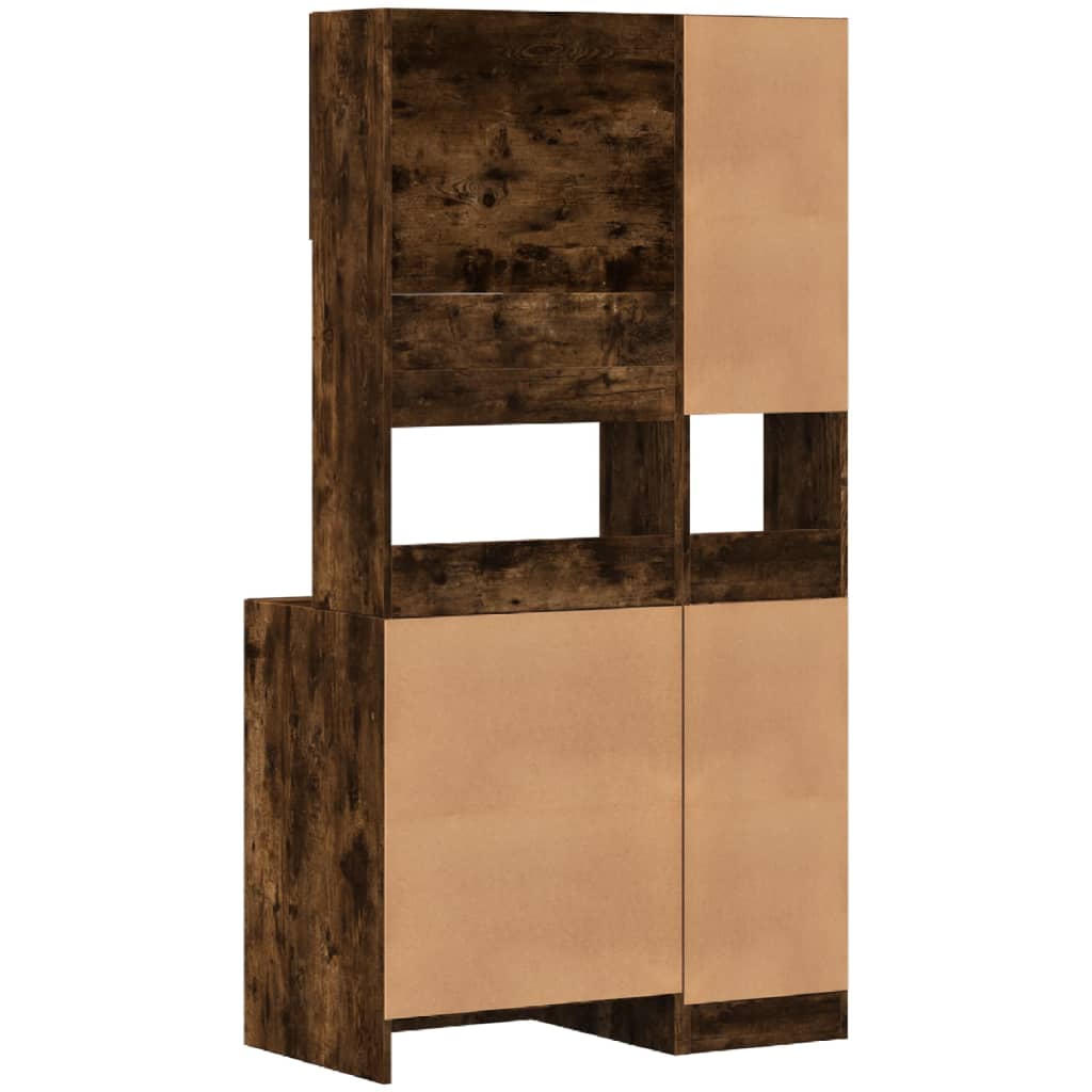 Køkkenskab Røget Eg 95x50x180 cm Træ Materiale