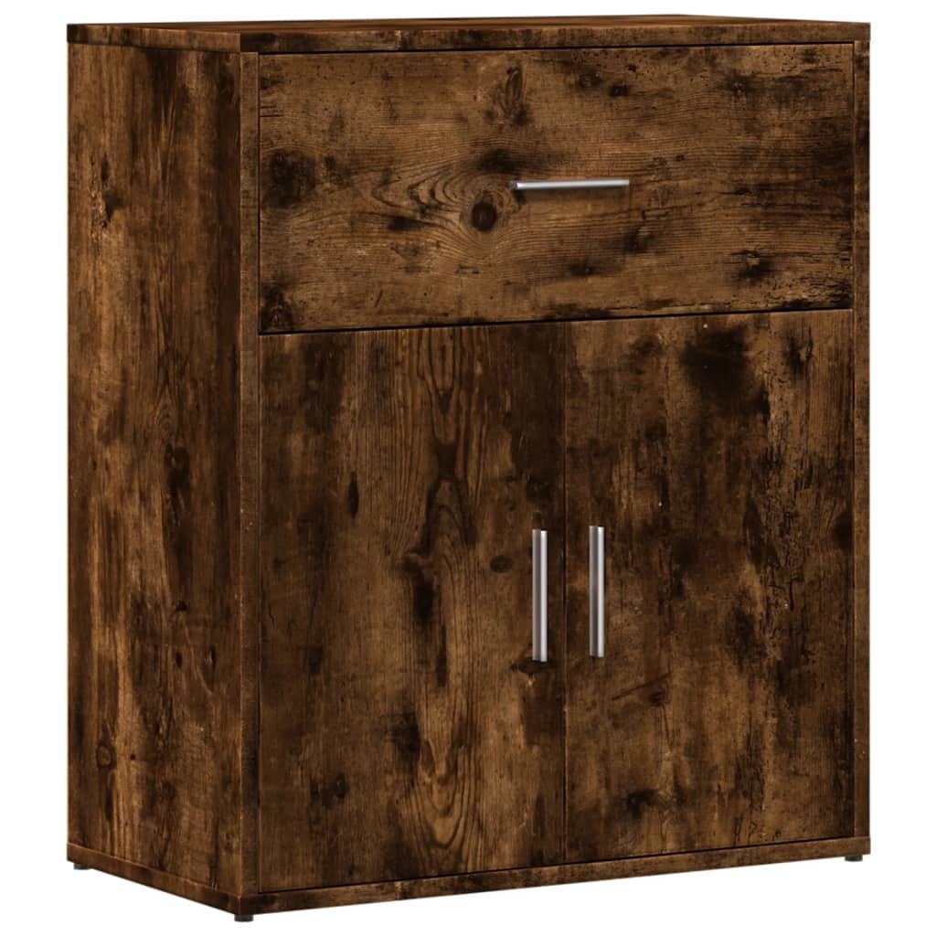 Skænke 2 stk Røget eg 60x31x70 cm træmateriale