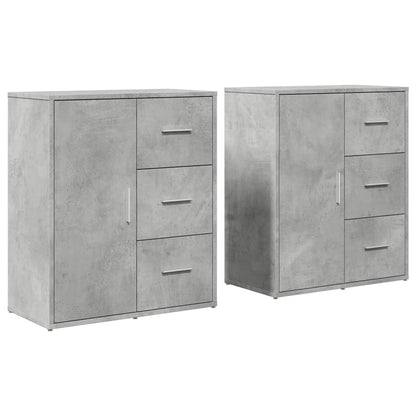 Skænke 2 stk Betongrå 60x31x70 cm træmateriale