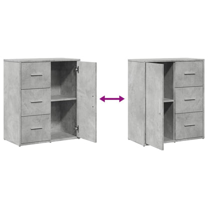 Skænke 2 stk Betongrå 60x31x70 cm træmateriale
