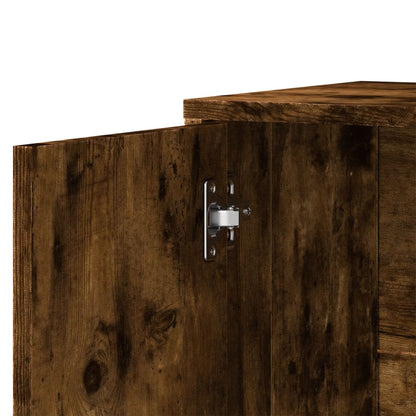 Skænke 2 stk Røget eg 60x31x70 cm træmateriale