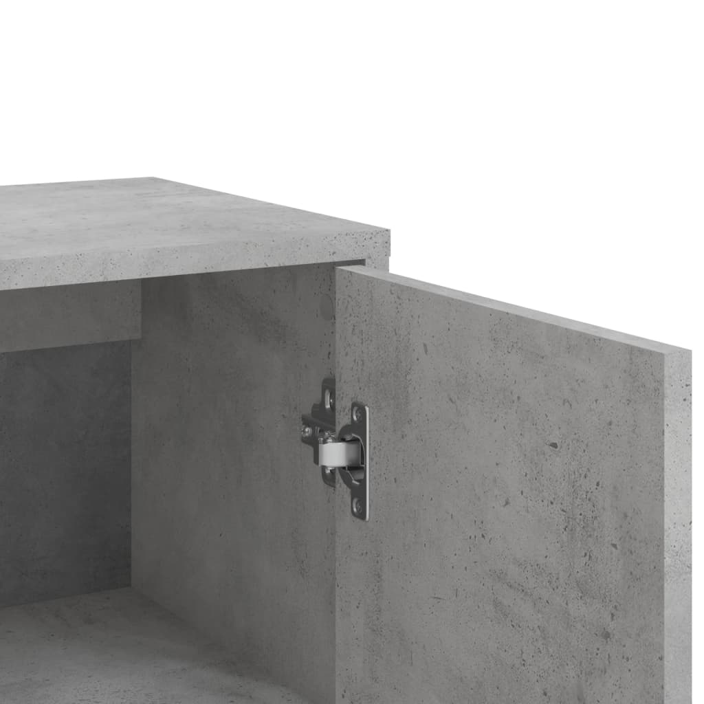 Skænke 2 stk Betongrå 60x31x84 cm træmateriale