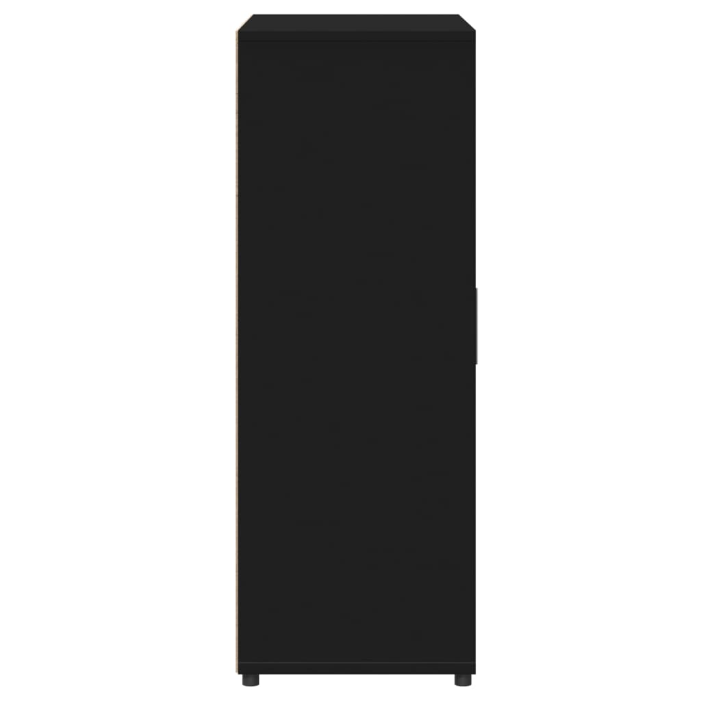 Skænke 2 stk Sort 60x31x84 cm træmateriale